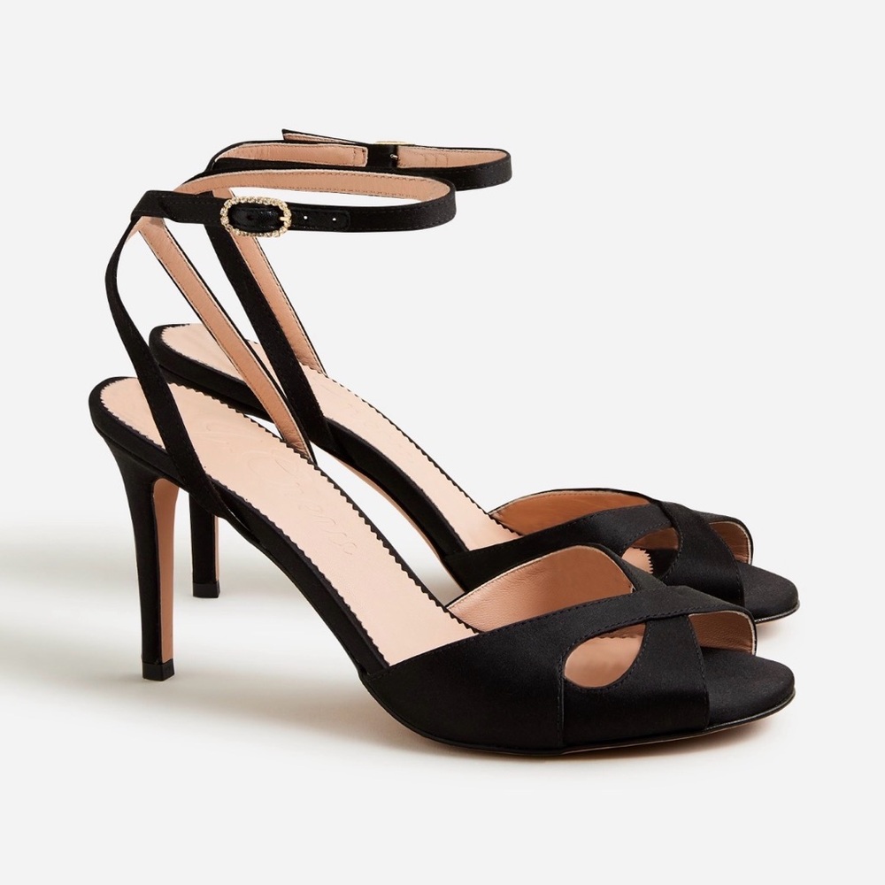 Collection Rylie cutout heels in Italian satin
